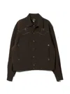 Needles Butterfly-embroidered Piped Jacket In Brown