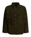 Needles Wool Overshirt With Maxi-pockets In Green