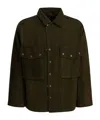 Needles Wool Overshirt With Maxi-pockets In Green