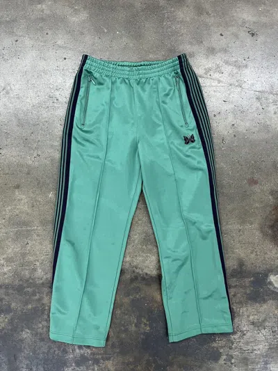 Pre-owned Needles By Nepenthes Butterfly Track Pants In Green