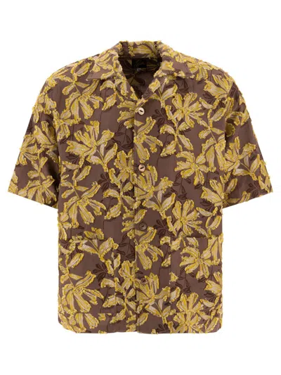 Needles Cabana Floral Shirt In Yellow