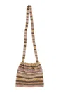 Needles Striped Canvas Messenger Bag In Multi
