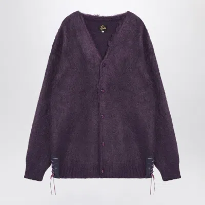 NEEDLES CARDIGAN VIOLA IN MISTO MOHAIR