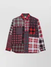 Needles Check Pattern Patchwork Shirt With Chest Pocket In Multi