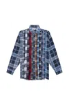 Needles Checked Shirt In Blue