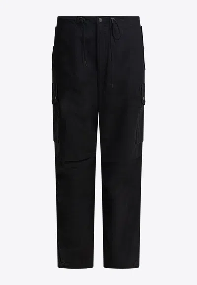 Needles C/n Oxford Cargo Pants In Black