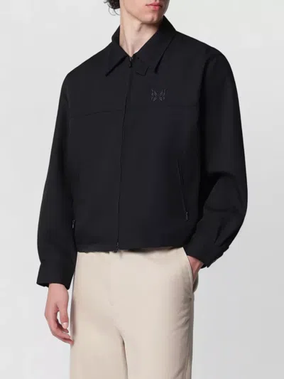 Needles Collared Jacket Sx231pl Front Pockets In Black
