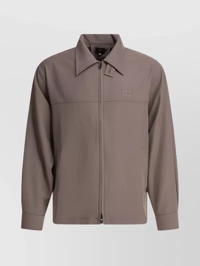 Needles Collared Neck Long Sleeves Side Pockets In Brown