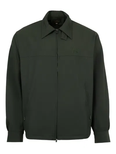 Needles Collared Zip-up Jacket In Green
