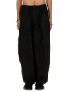 Needles Wide-leg Cargo Trousers In Black