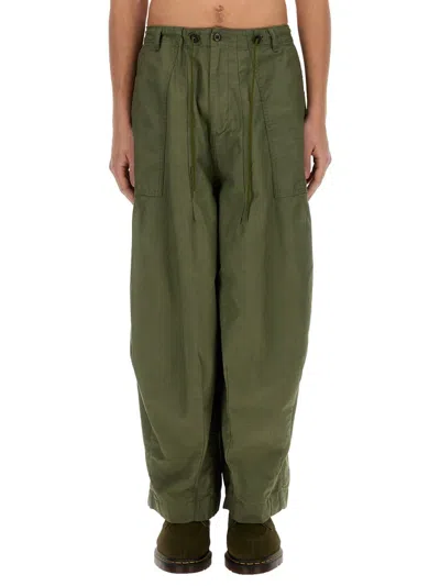 Needles Cotton Trousers In Green