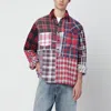 Needles Patchwork Check Long-sleeved Shirt In Multi