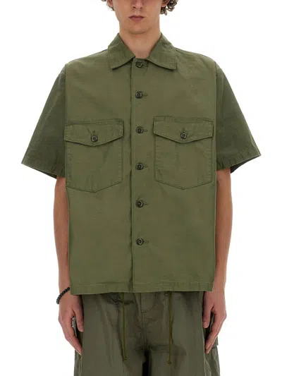 Needles Cotton Shirt In Green