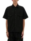 Needles Regular Fit Shirt With Short Sleeves And Chest Pockets In Black