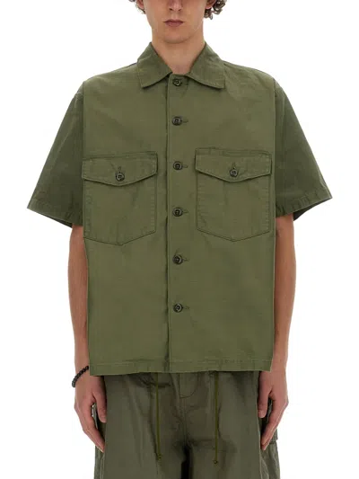 Needles Cotton Shirt In Green
