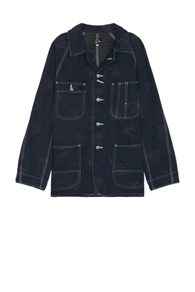 Needles Coverall 10oz Denim Rose Jacket In A-indigo