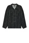 Needles Patterned-jacquard Shirt In Off White