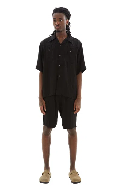 Needles Cowboy One-up S/s Shirt In Black