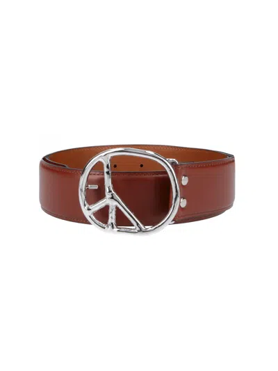 Needles Cowhide Leather Belt In Brown