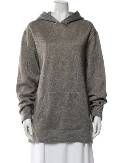 Pre-owned Needles Crew Neck Long Sleeve Hoodie In Neutrals