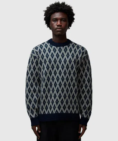 Needles Crewneck Sweatshirt In Navy