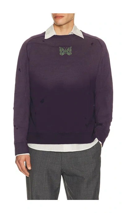 Needles Deconstructed Sweatshirt In Purple