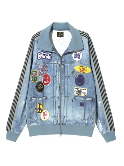 Needles Denim Track Jacket In Blue