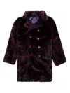 Needles Double-breasted Diamond-pattern Coat In Brown