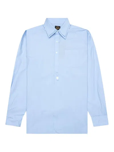 Needles Double-collar Shirt In Blue