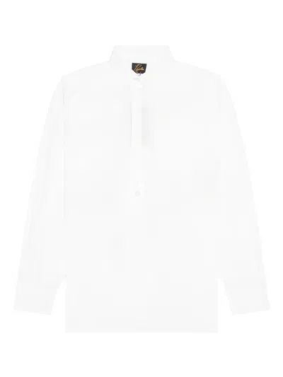 Needles Double Round-collar Shirt In White