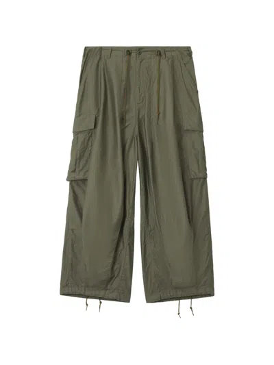 Needles Drawstring Cargo Pants In Green