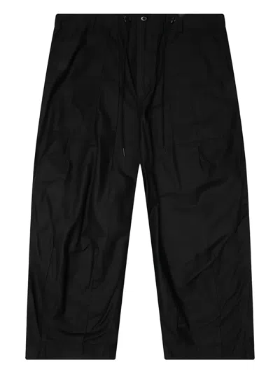 Needles Drawstring Cargo Trousers In Black