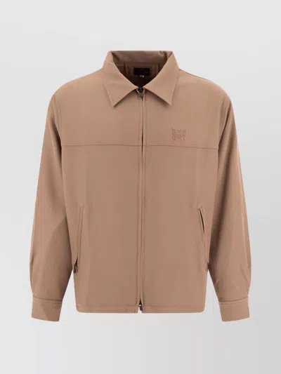 NEEDLES ELASTICATED HEM OVERSHIRT WITH PRACTICAL SIDE POCKETS