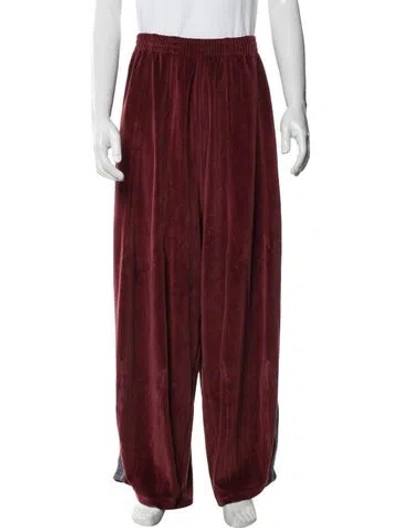 Pre-owned Needles Embroidered Accent Lounge Bottoms In Red