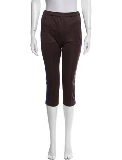 Pre-owned Needles Embroidered Accent Sweatpants In Brown