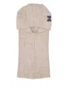 Needles Embroidered-butterfly Rib-knit Balaclava In Neutral