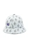 Needles Embroidered-logo Bucket Hat In Blue