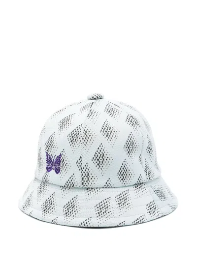 Needles Embroidered-logo Bucket Hat In Blue