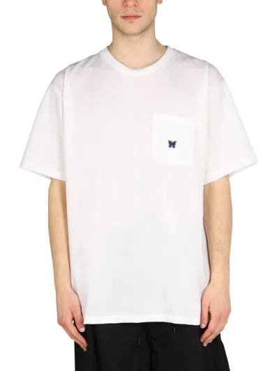 Needles Embroidered Logo T-shirt In White