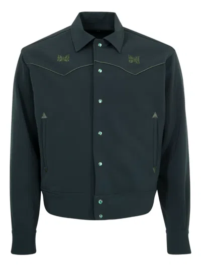 NEEDLES EMBROIDERED SHIRT JACKET