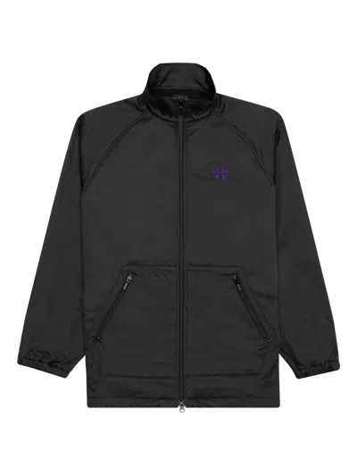 Needles Embroidered Zip-front Jacket In Black