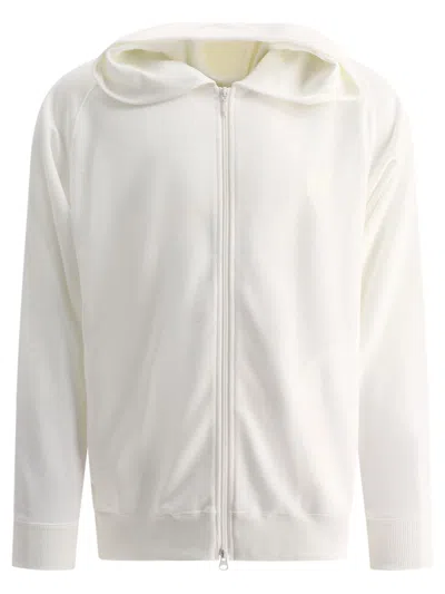 Needles Embroidered Zippered Sweatshirt In White