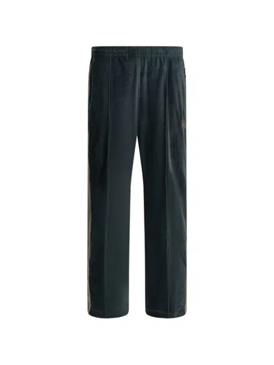 Needles Embroidered-logo Track Pants In Blue