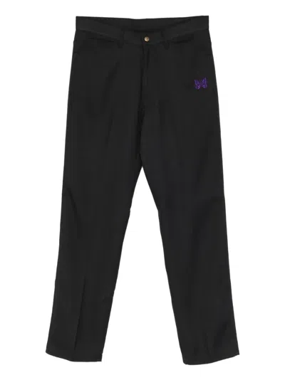 Needles Embroidery Trousers In Blue