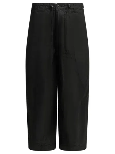 Needles Fatigue Black Cotton Parachute Pants