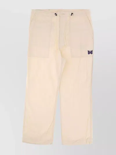 Needles Fatigue Pant With Drawstring Waist And Back Pockets In Neutral