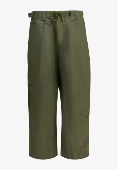 Needles Fatigue Parachute Pants In Green