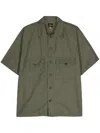 Needles Fatigue Short-sleeve Cotton Shirt In Green