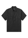Needles Regular Fit Shirt With Short Sleeves And Chest Pockets In Black