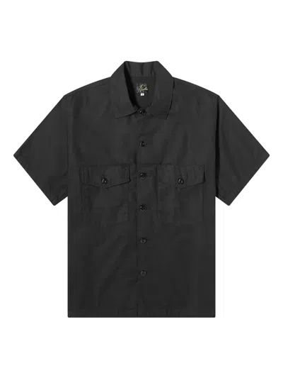 NEEDLES FATIGUE SHORT-SLEEVE FLAP-POCKETS SHIRT